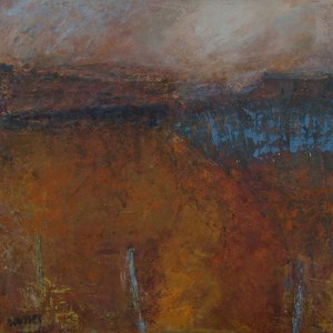 Fading Light on Winter Landscape